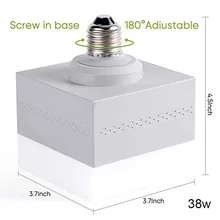 Гаражный светодиодный светильник 28/38 Вт квадратный лампы 6500K E27 винт в лампочки для подвала дома I88
