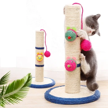 

Detachable Cat Small Sisal Cat Climbing Frame Scratcher Column Frame Claw-Point Home Pet Products Crawl Tool Cat Tree Cat Toys