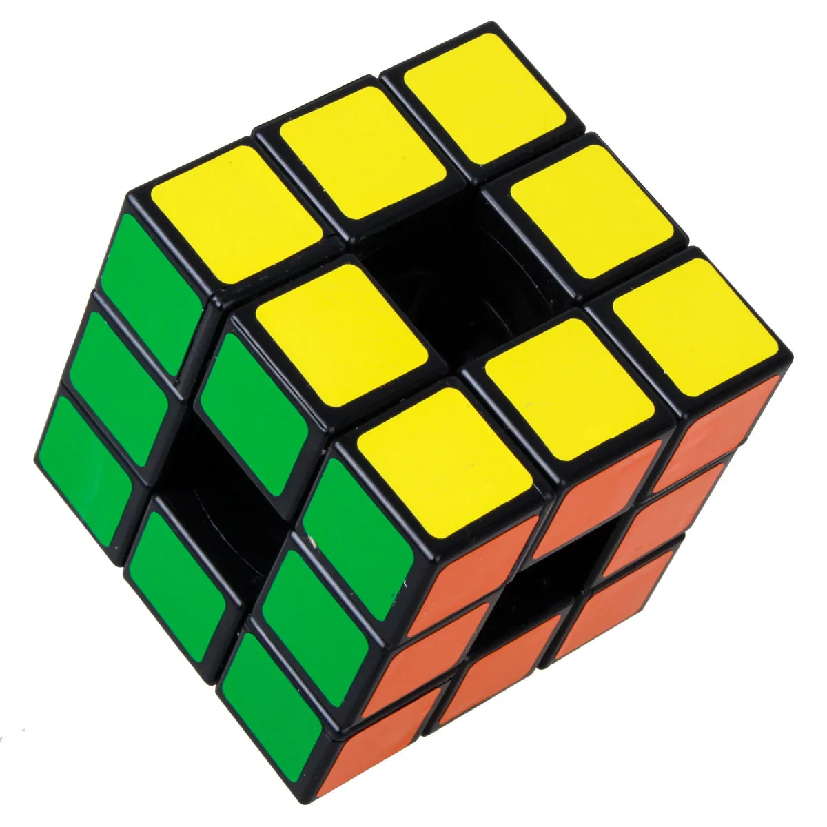 LanLan 3x3x3 пустотелый черный магический куб 3-слойный витой кубик странной формы Головоломка Куб развивающая игрушка для ребенка идеальный подарок
