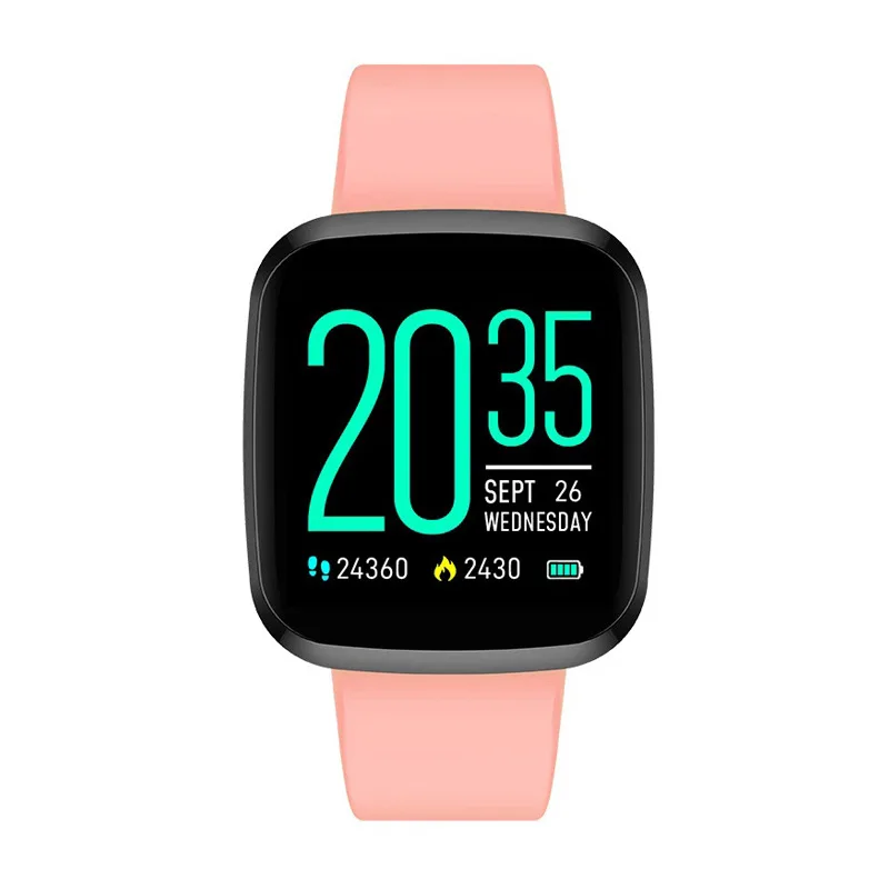 Pink P3 Смарт-часы для мужчин Mo для мужчин фитнес-трекер для активности Smartwatch монитор сердечного ритма браслет шагомер в крови - Цвет: Pink