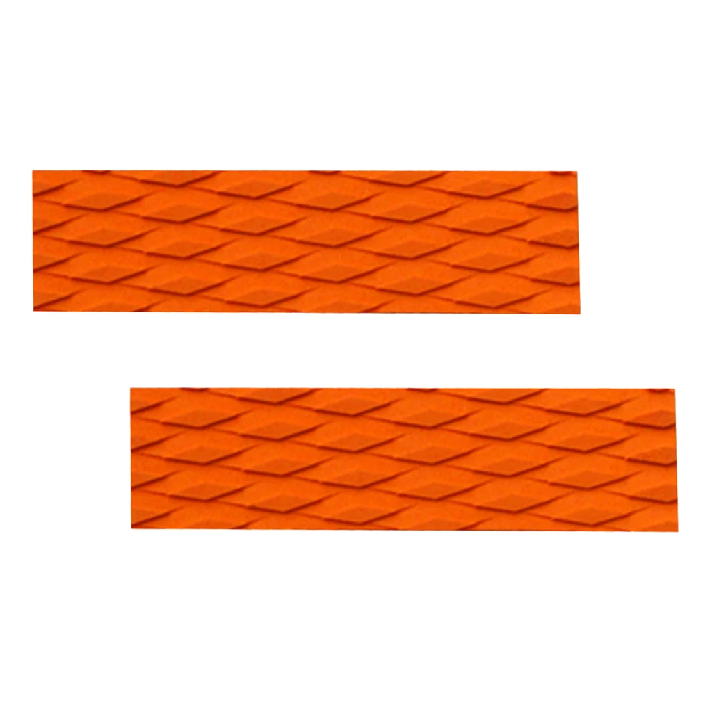 2Pcs Ultra-light Diamond Grooved EVA Non Slip Skimboard Surfboard Traction Pad Bar Grip for SUP Surfboard Surfing