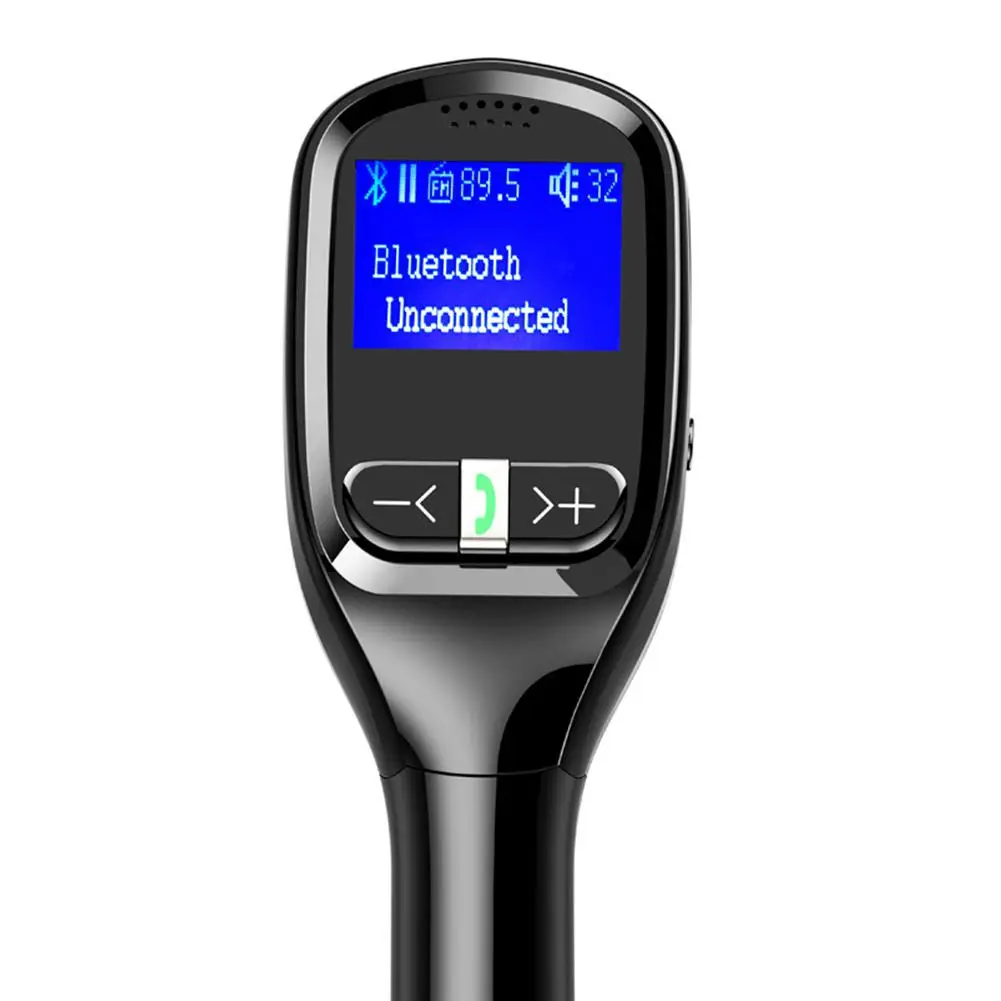 Универсальный Флип беспроводной Bluetooth Автомобильный MP3-плеер ЖК-дисплей автомобильные звонки через гарнитуру автомобильный Bluetooth fm-передатчик с USB зарядным устройством