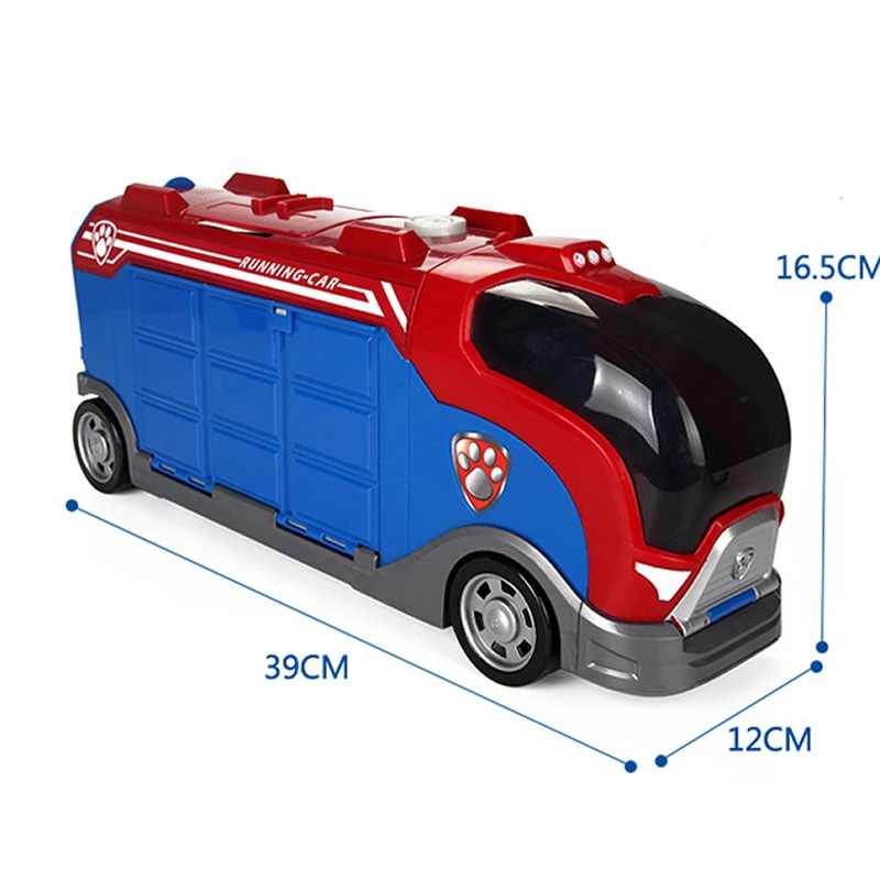 Paw Patrol Juguetes мобильный спасательный большой автобус ABS фигурки аниме автомобили рождественские детские игрушки для детей Подарки 2S1