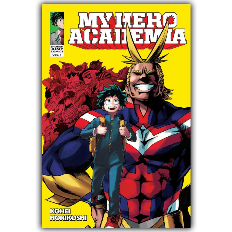 Boku No Hero Academy Шелковый плакат с принтом для мальчиков и девочек, украшенный спальней, японское аниме, плакаты, обои - Цвет: 06