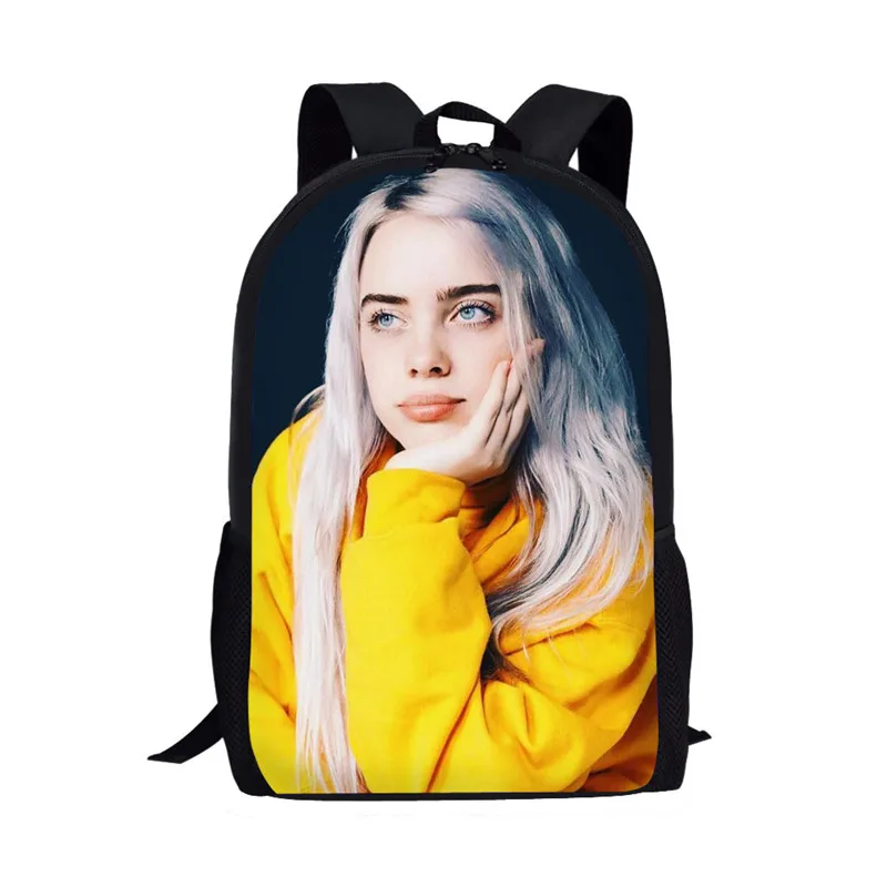 as picture THIKIN Billie Eilish, школьные сумки для подростков, рюкзак в стиле хип-хоп для мальчиков и девочек, рюкзак для ноутбука, рюкзак для путешествий, рюкзак для фанатов, подарок - Цвет: as picture