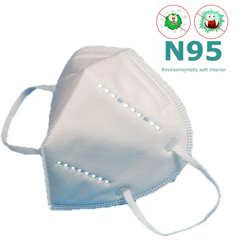 

Dust Breathable Mouth Face Mask N95 white Mask Dustproof Facial Protective Masks