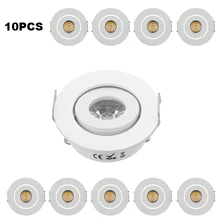 10 шт./лот, чехол для демонстрации ювелирных изделий, Белый Мини светодиодный светильник, 3 Вт