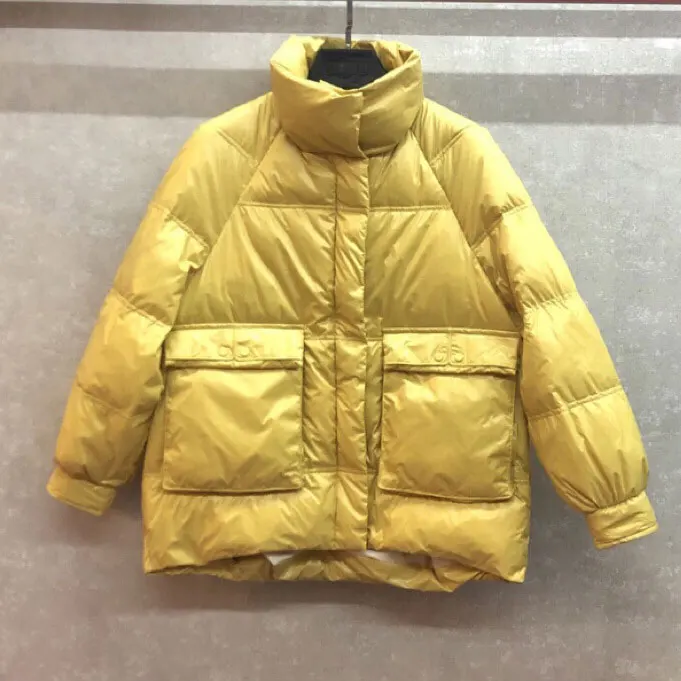 2020 Winter Women Down Coat Casual Jacket Women Coat Loose Zipper Solid Short Down Coat Femme Thick warm Down Coat Streetwear