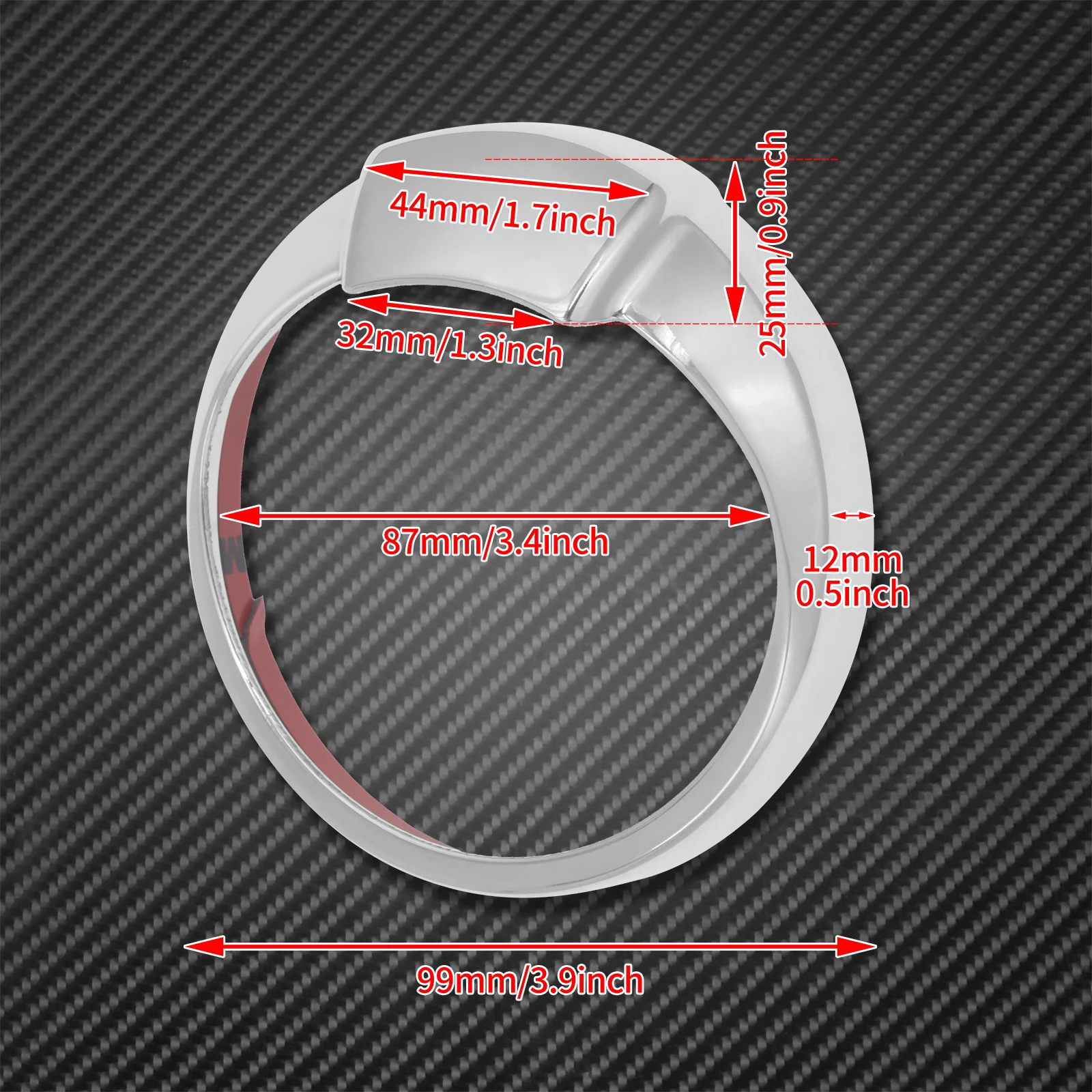 Motorcycle 4'' Speedometer Cover Trim Ring Bezel Visor Chrome For Harley Sportster XL Dyna Fat Bob CVO Limited FLHTKSE Touring