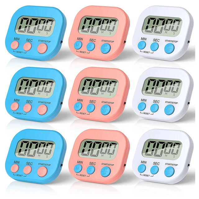 Minearbejder italiensk vagabond Digital Timer,Timer for Classroom and Cooking Magnetic Kitchen Timer LCD  Display Kids Timers Teacher Timers (9 Pieces) - AliExpress