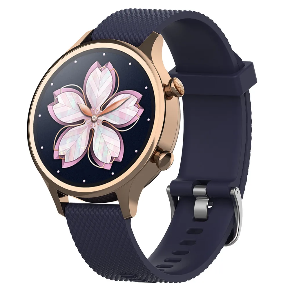 Для NOKIA Withing steel HR Smartwatch 18 мм силиконовый ремешок на запястье сменный Браслет для Ticwatch c2 версия розового золота
