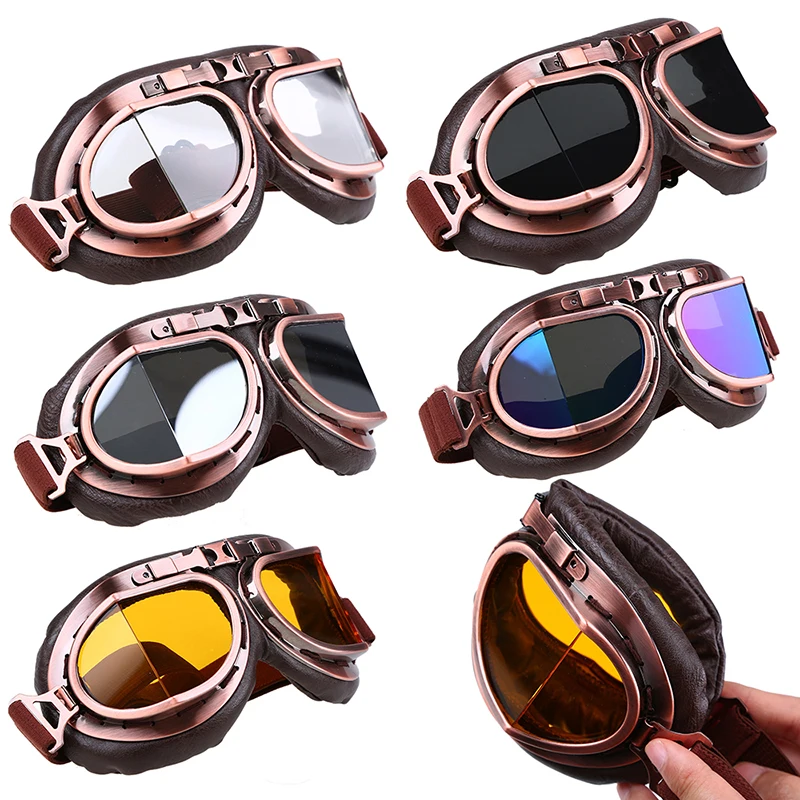 Мотоцикл EyewearDustproof Мотор очки Медь винтажные наружные спортивные очки солнцезащитные очки для мотокросса