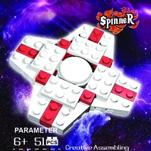 Спиннер сделай сам, новинка, креативные блоки, можно демонтировать кончик пальца, декомпрессия, гироскоп, игрушка в подарок