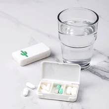 Aliexpress - White Three-Compartment Small Portable Pill Box Mini Lill Box Travel Medicine Packaging Box Candy Boxes
