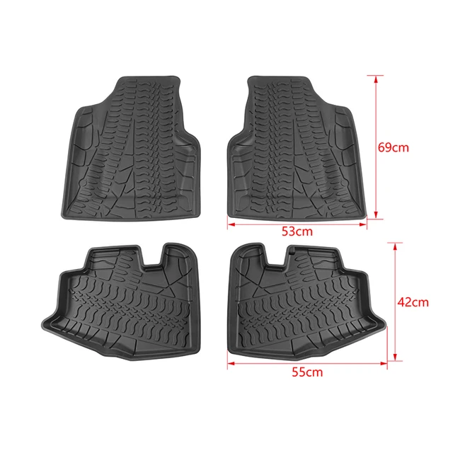 Mopai Floor Mats For Jeep Wrangler Tj 1997-2006 Tpe Car Foot Mats Cargo  Liner Pad For Jeep Wrangler Tj 1997+ Accessories - Floor Mats - AliExpress