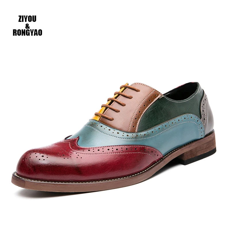 Size 6-13 Handmade Mens Wingtip Oxford 