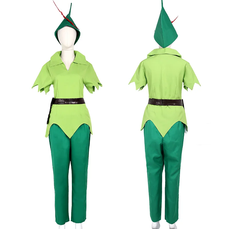 Más allá letra Enfriarse Disfraz de Peter Pan para Halloween para hombre y adulto, juego de rol,  trajes verdes con gorro de cualquier tamaño|Disfraces de películas y TV| -  AliExpress