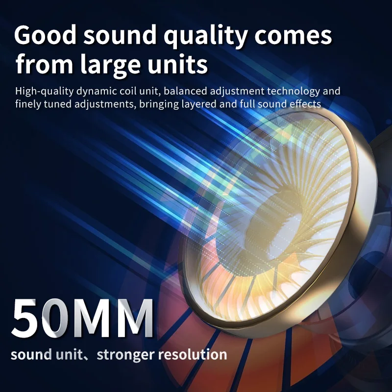 B21 Wireless Headphones Bluetooth 5.0 Headset 40H Play time Touch Control Stereo with Mic Over Earphone Support TF for phone PC