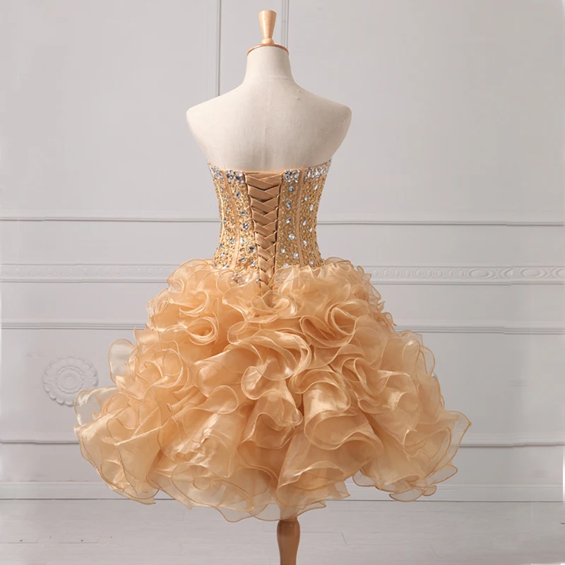Quinceanera Dresses 2 in 1 Detachable Ruffles Skirt Sweet 16 Pageant Jiayigong Beaded Sequined Sweetheart Real Sample