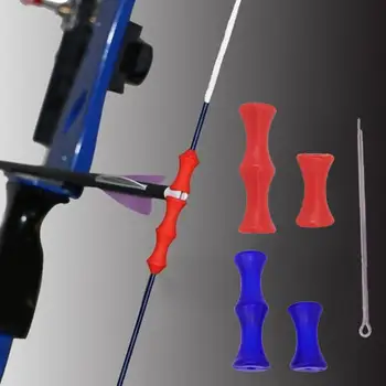 

Bow Finger Arrow Accessories Outdoor Gadget Beginner Tools Bow String Finger String Pine Ridge Soft Silica Gel Shooting Random