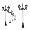 12V Led Railway Train Lamppost Model For Park Garden Scenery Lanterns Model Light Double-head Sand Table Scene Layout 3pcs/lot 1