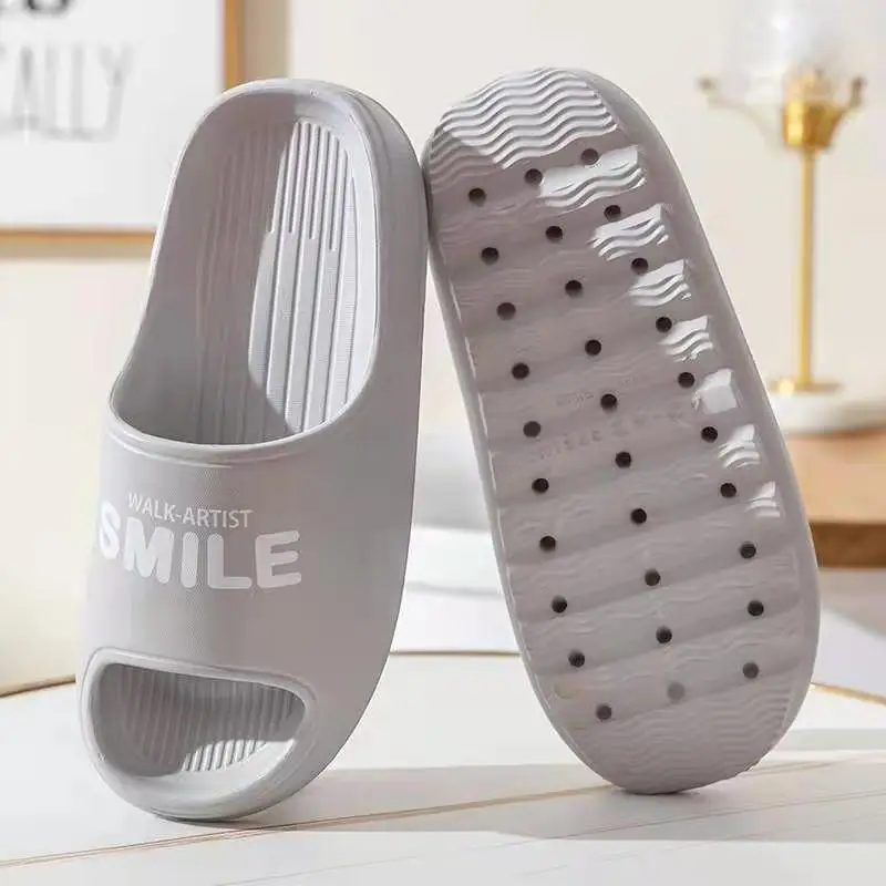 2022 ColorLeisure Man And Women Indoor Bathroom Anti-slip ShoesThick Platform Slippers Summer Beach Eva Soft Sole Slide Sandals 