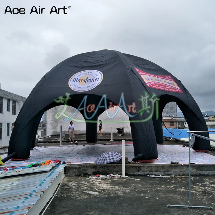 

10 m diameter with 6 legs,black color spider tent balloon with suitable blower for sale