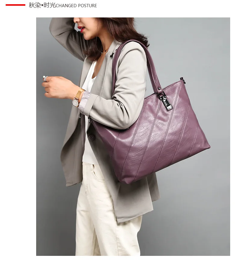 

2019 Cross-border New European and American Style Spliced Two-Piece Single Shoulder Cross-Carrying Handheld Mother and Child Bag