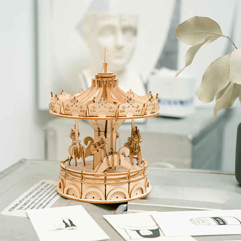 Украшение для дома DIY деревянная миниатюрная фигурка 3D деревянная головоломка сборка винтажная модель аксессуары для рабочего стола Декор Ремесло