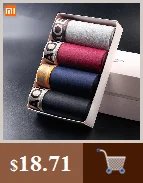 Xiaomi Mijia, мужское модальное нижнее белье, домашние дышащие мягкие боксеры, тонкие сексуальные трусы для мужчин, мужские трусы, 4 сезона, носки, 4 шт