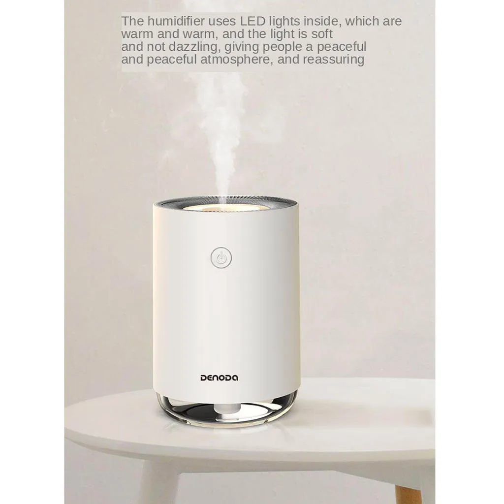 USB Mini Air Humidifier USB LED Night Lamp Home Office Mist Maker Refresher Small Cool Mist Humidifier for Home Car 220ml