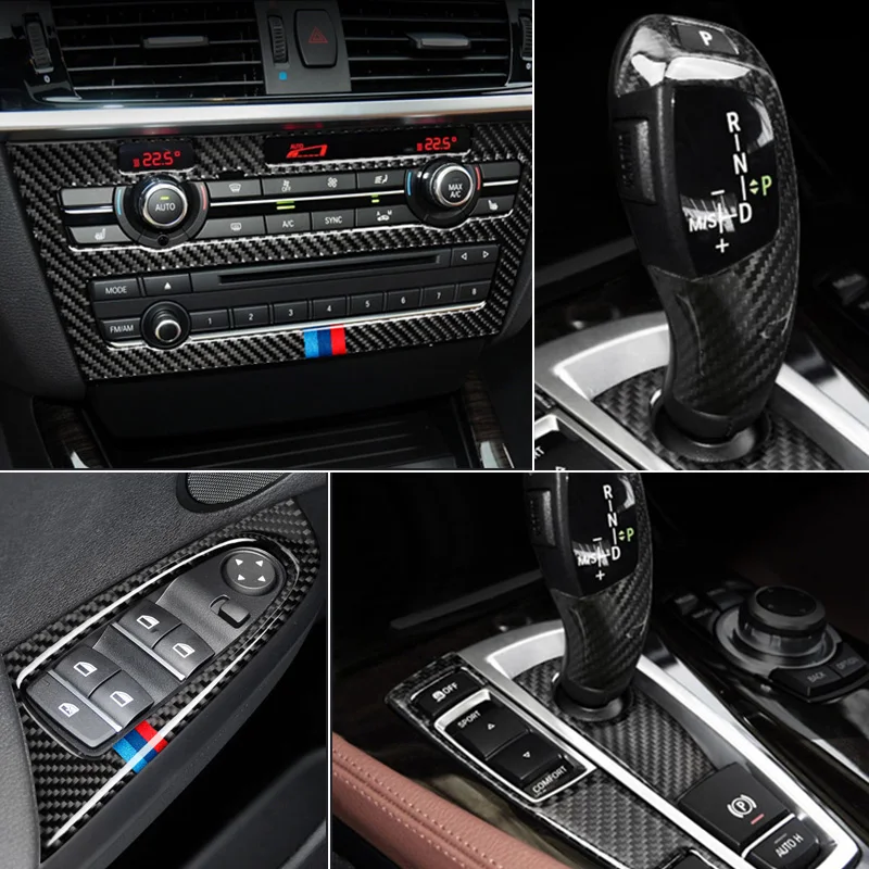 Углеродное волокно для BMW X3 X4 F25 F26 Автомобильный интерьер переключатель передач