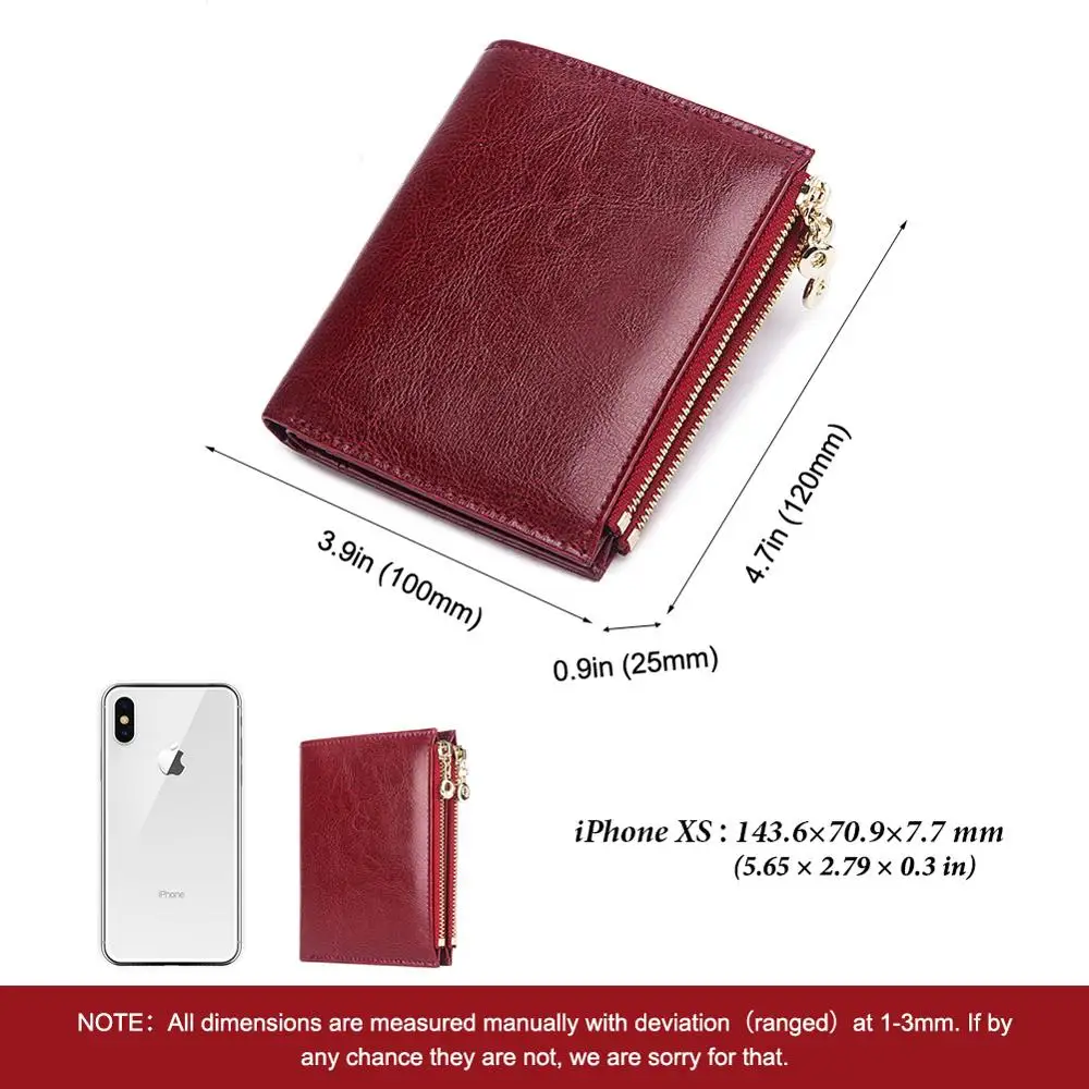 GZCZ Rfid 100% натуральная кожа кошелек женский для монет Portomone Короткие Бумажники