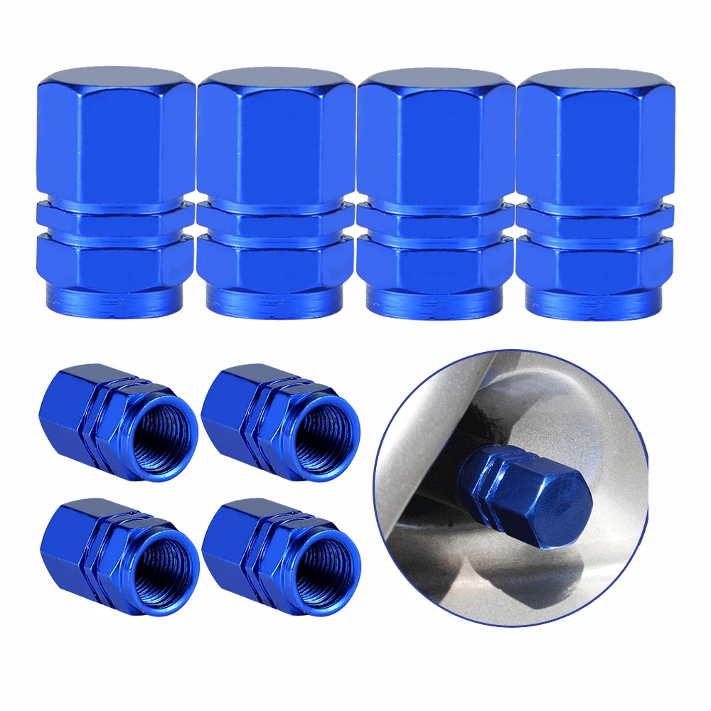 Blue you you Aluminum Car Tire Valve Caps 4 PCS Car Bike Stem Wheel Tyre Dust-Proof Caps, Anodized Universal Covers Suits All American Cars,Bicycle and Trucks Multicolor Blue you you Aluminum Car Tire Valve Caps 4 PCS Car Bike Stem Wheel Tyre Dust-Proof Caps, Anodized Universal Covers Suits All American Cars,Bicycle and Trucks Multicolor