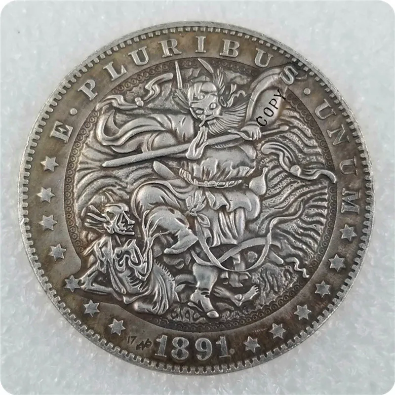 Hobo Nickel Coin 1891-CC Morgan Dollar COPY COIN FREE SHIPPING | Дом и сад