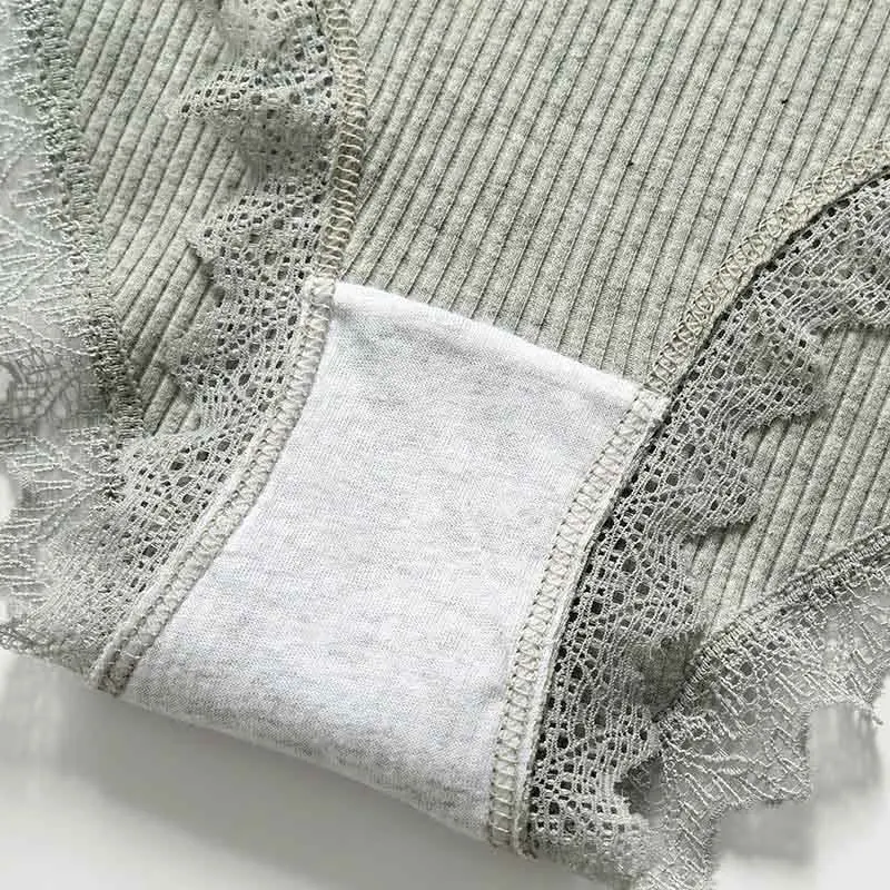 Женские трусики из хлопка с кружевами 2019 Лето Новое сексуальное нижнее белье