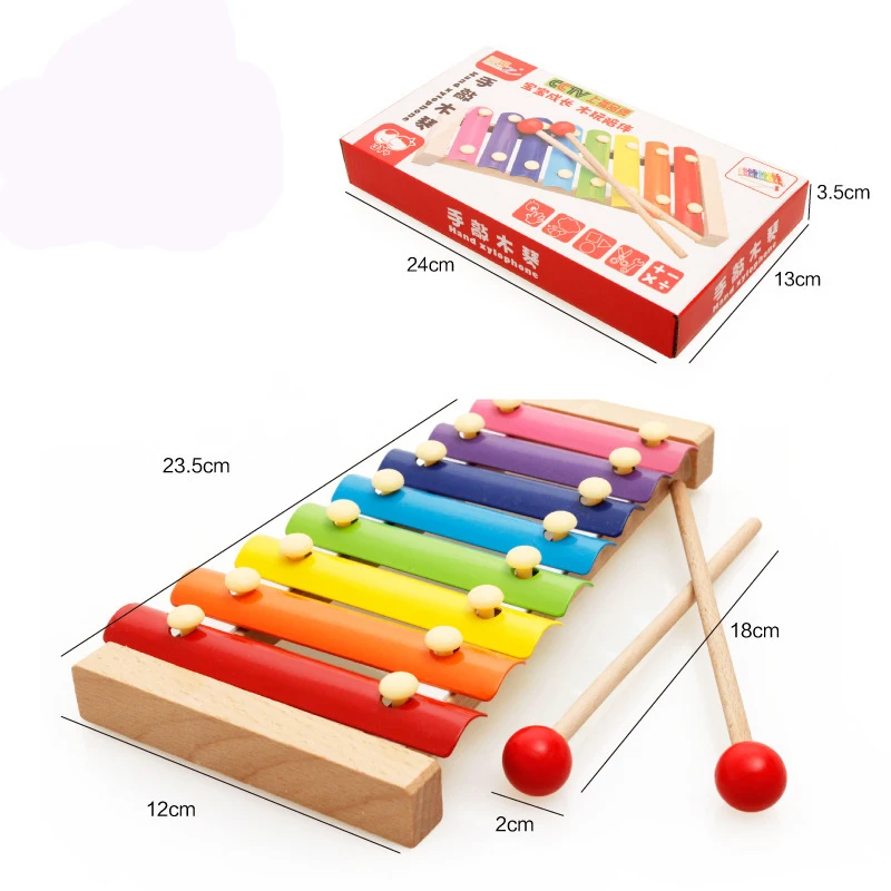 Новейший популярный музыкальный инструмент, игрушка, деревянная рамка, стиль ксилофона, детские музыкальные забавные игрушки, Детские обучающие игрушки, подарки