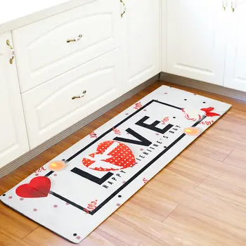 

Lover's Exclusive Red Heart LOVE Non Slip Shower Mat Bathroom Carpet Bath Mat Rugs Home Decoration Floor Mat Kitchen Mat
