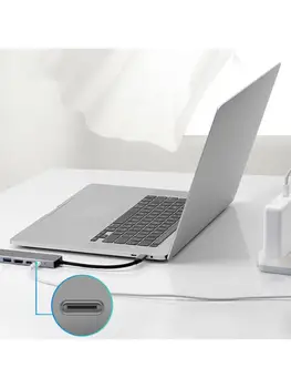 

8-in-1 Type C Hub Laptop Computer Peripheral Docking Station USB Adapter
