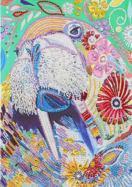 5DDIY Алмазная картина, инкрустированная животным, вышивка крестиком, мозаичная наклейка, специальные стразы, украшение - Цвет: 10