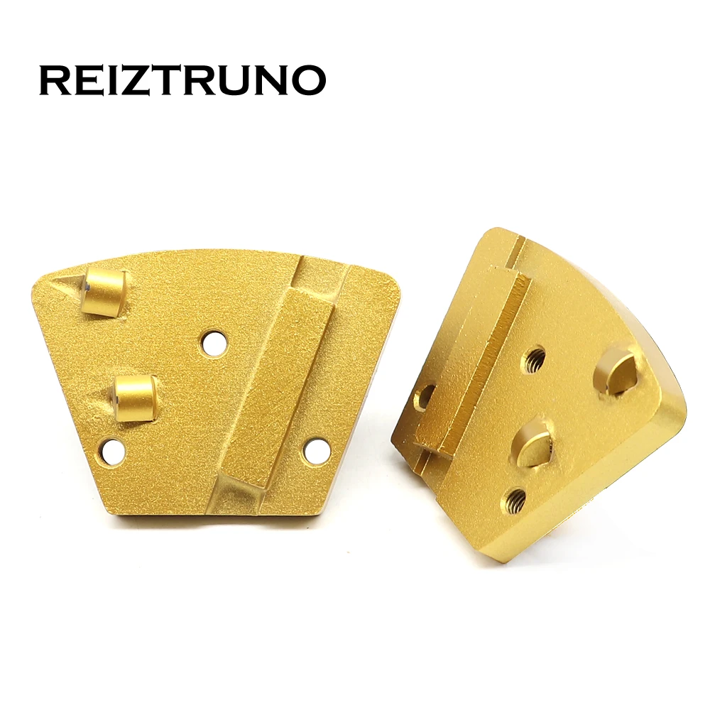 REIZTRUNO трапеции бетон шлифовальные колодки 2*1/4 резец сверхтвердый PCD и 1 Металл Бонд Алмазный сегмент бетонные плиты перекрытия для удаления эпоксидной смолы