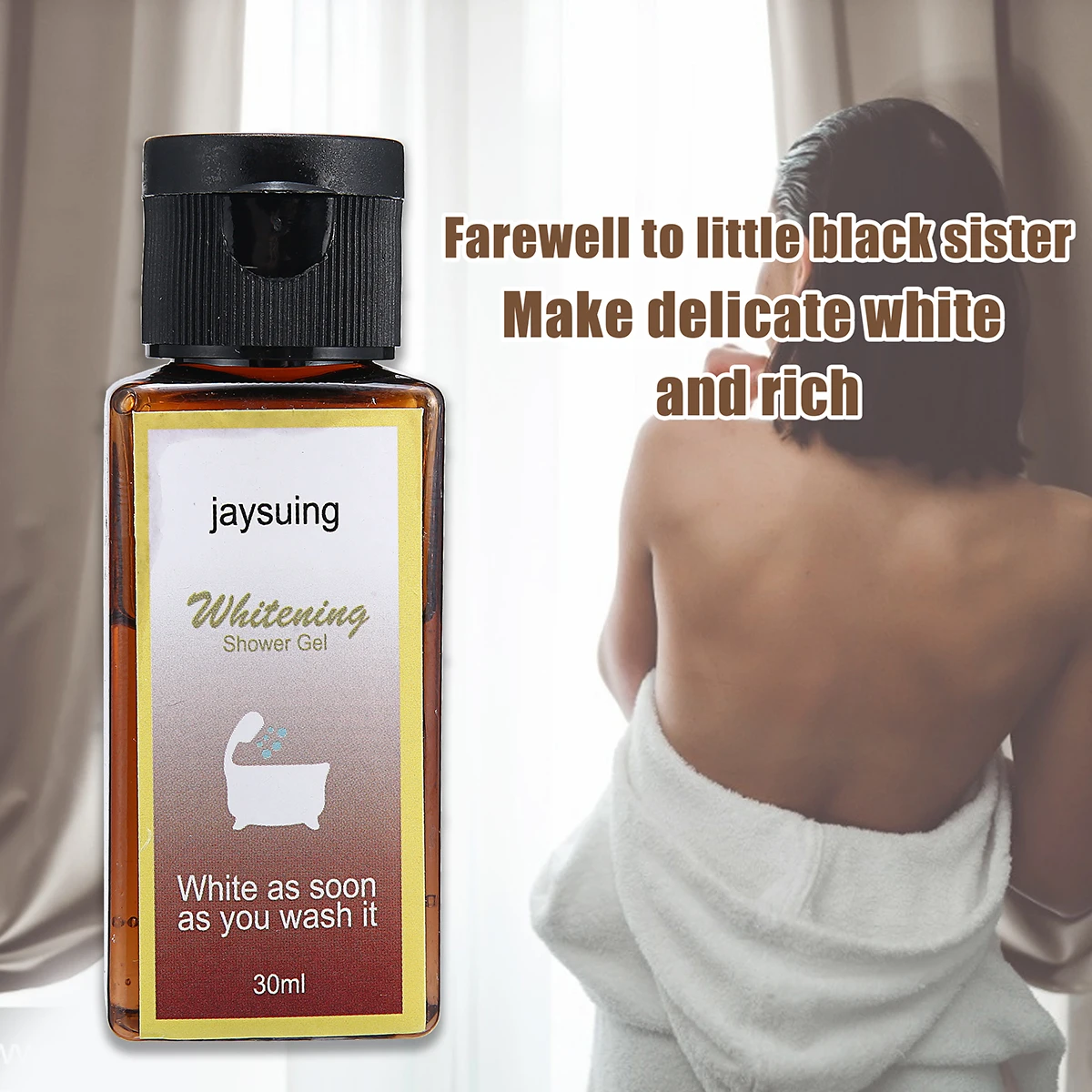 

30ml Volcanic Mud Shower Gel Whole Body Wash Fast Whitening Deep Clean For All Skin Type Remove Excess Keratin