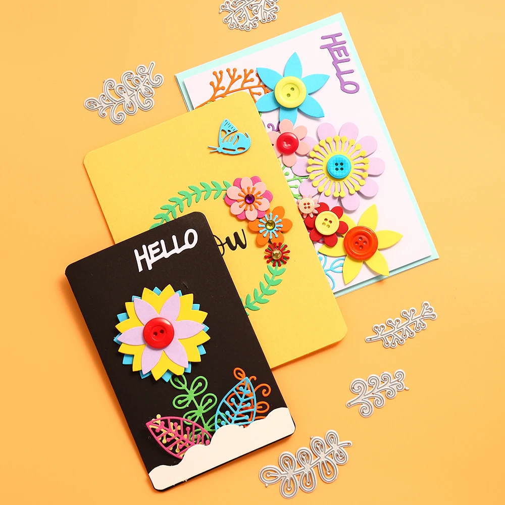 

Foliage Branch Metal Cutting Dies Flower Leaf Dies for Christmas Card Making Scrapbooking Embossing Cuts Stencil Craft
