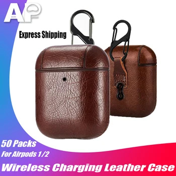 

Acespower Protective Box for Airpods 1 2 Bluetooth Earphone Storage Bag Shockproof Wireless Charge Cover Case with Hook