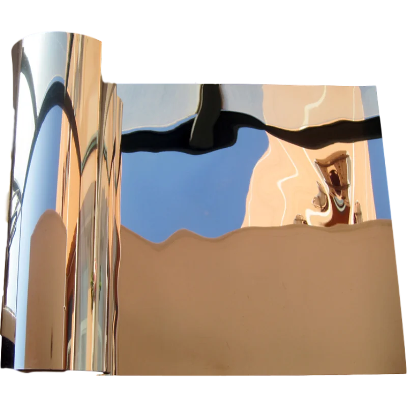 Reflective Self-Adhesive Film PET Mirror High Light Specular Reflections Opaque Smooth Waterproof Adhesive Film