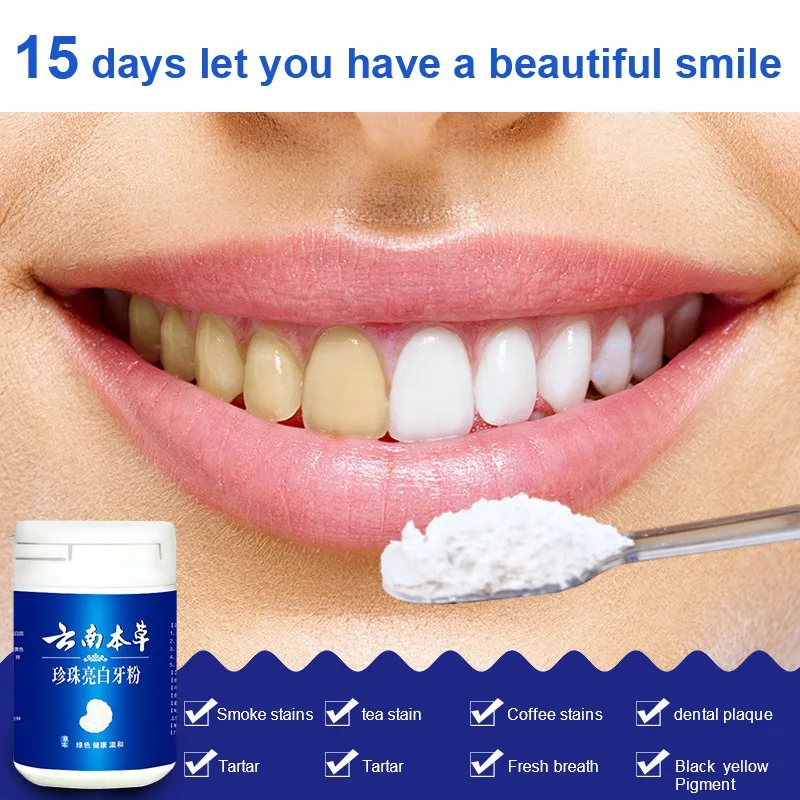 

Natural Pearl Tooth Powder Physical Whitener Chinese Medicine Detoxifying Whitening Tooth Powder Oral Cleaning