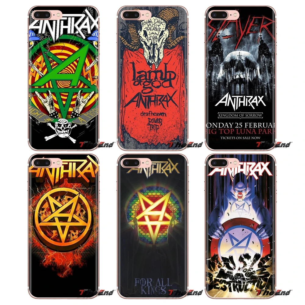 Anthrax Speed Thrash Metal Print For iPhone XS Max XR X 4 4S 5 5S 5C SE 6 6S 7 8 Plus Samsung Galaxy J1 J3 J5 J7 A3 A5 Soft Case |