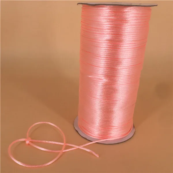 10Meters Braided Macrame Silk Macrame Cord Rope Thread Wire 2MM DIY Chinese Knot Satin Bracelets Making Findings Beading 