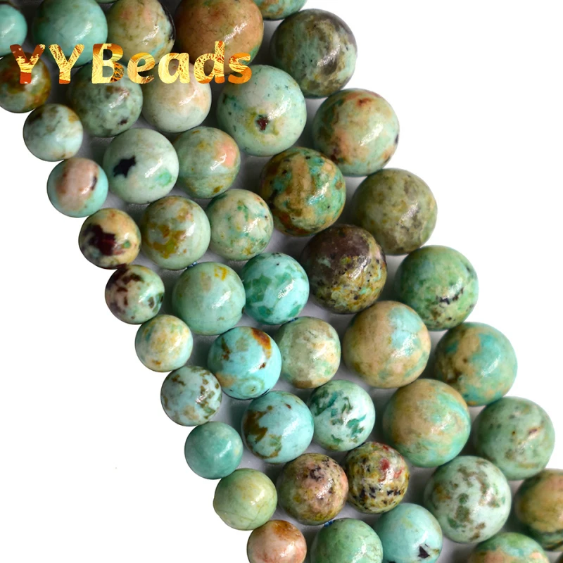 

Rare Natural Peru Turquoise Beads Phoenix Turquoises Round Loose Stone Beads For Jewelry Making DIY Bracelet Accessorie 6 8 10mm