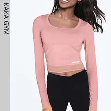 Быстросохнущие футболки для бега для фитнеса женские спортивные футболки с длинными рукавами Топы с большим пальцем Топ